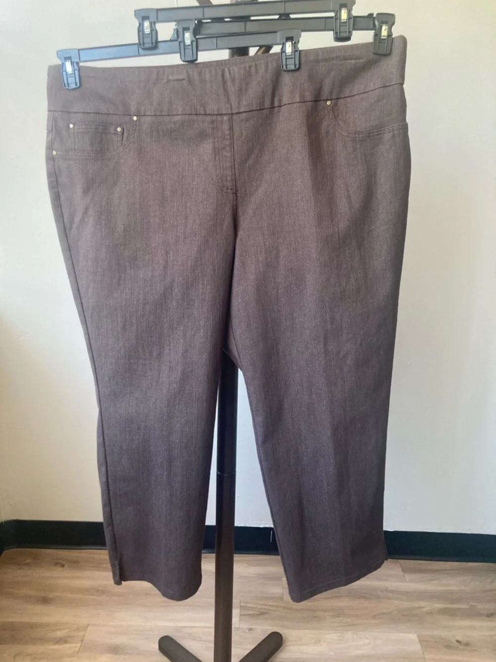 Ruby Rd ankle pant slimming contour waistband pant 24W - Picture 17 of 17